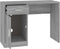 vidaXL - Bureau - met - kast - en - lade - 100x40x73 - cm - bewerkt - hout - grijs - sonoma