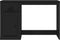 vidaXL - Bureau - met - lade - 115x50x75 - cm - bewerkt - hout - zwart