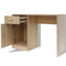 vidaXL - Bureau - met - lade - en - kastje - 100x40x73 - cm - eiken