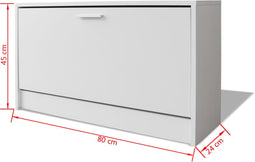vidaXL - Bureau - met - lade - en - kastje - 100x40x73 - cm - wit