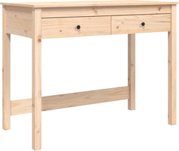 vidaXL - Bureau - met - lades - 100x50x78 - cm - massief - grenenhout