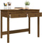 vidaXL - Bureau - met - lades - 100x50x78 - cm - massief - grenenhout - honingbruin