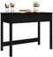 vidaXL - Bureau - met - lades - 100x50x78 - cm - massief - grenenhout - zwart
