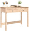 vidaXL - Bureau - met - lades - 100x50x78 - cm - massief - grenenhout