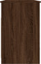vidaXL - Bureau - met - lades - 102x50x76 - cm - bewerkt - hout - bruin - eikenkleur