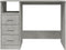 vidaXL - Bureau - met - lades - 102x50x76 - cm - bewerkt - hout - betongrijs