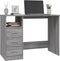 vidaXL - Bureau - met - lades - 102x50x76 - cm - bewerkt - hout - grijs - sonoma - eiken