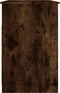 vidaXL - Bureau - met - lades - 102x50x76 - cm - bewerkt - hout - gerookt - eikenkleurig