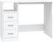 vidaXL - Bureau - met - lades - 102x50x76 - cm - bewerkt - hout - wit