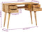 vidaXL - Bureau - met - lades - 110x47x76 - cm - massief - mangohout