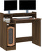 vidaXL - Bureau - met - LED-verlichting - 97x45x90 - cm - hout - bruin - eikenkleur