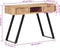 vidaXL - Bureau - met - natuurlijke - randen - 107x45x79 - cm - massief - acaciahout