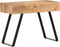 vidaXL - Bureau - met - natuurlijke - randen - 107x45x79 - cm - massief - acaciahout
