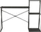 vidaXL - Bureau - met - schap - 116x50x93 - cm - zwart