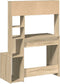 vidaXL - Bureau - met - schappen - 100x45x140 - bewerkt - hout - sonoma - eikenkleur