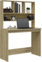 vidaXL - Bureau - met - schappen - 102x45x148 - bewerkt - hout - sonoma - eikenkleur