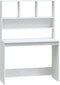 vidaXL - Bureau - met - schappen - 102x45x148 - cm - bewerkt - hout - wit