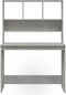 vidaXL - Bureau - met - schappen - 102x45x148 - cm - bewerkt - hout - betongrijs