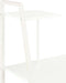 vidaXL - Bureau - met - schappen - 102x50x117 - cm - wit
