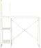 vidaXL - Bureau - met - schappen - 102x50x117 - cm - wit