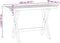 vidaXL - Bureau - NOAIN - X-vormige - poten - 120x50x75 - cm - massief - hout