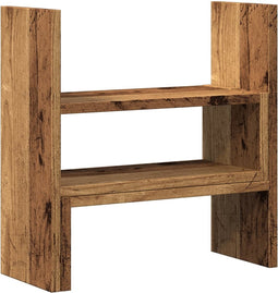 vidaXL - Bureau - organiser - 40x17x41 - cm - bewerkt - hout - oud - houtkleurig
