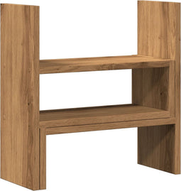 vidaXL - Bureau - organiser - 40x17x41 - cm - bewerkt - hout - artisanaal - eiken