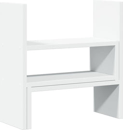 vidaXL - Bureau - organiser - 40x17x41 - cm - bewerkt - hout - wit