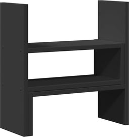 vidaXL - Bureau - organiser - 40x17x41 - cm - bewerkt - hout - zwart