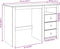 vidaXL - Bureau - Panama - 112x45x75 - cm - massief - grenenhout