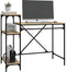 vidaXL - Bureau - schappen - 105x50x90 - bewerkt - hout - en - ijzer - sonoma - eiken