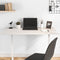 vidaXL Bureaublad 110x60x2,5 cm massief grenenhout wit