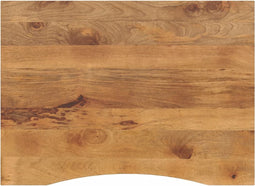vidaXL - Bureaublad - met - ronding - 100x80x2,5 - cm - massief - ruw - mangohout