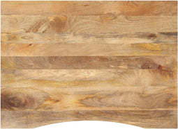 vidaXL - Bureaublad - met - ronding - 100x80x2,5 - cm - massief - ruw - mangohout
