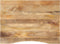 vidaXL - Bureaublad - met - ronding - 100x80x2,5 - cm - massief - ruw - mangohout