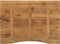 vidaXL - Bureaublad - met - ronding - 100x80x2,5 - cm - massief - ruw - mangohout