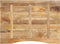 vidaXL - Bureaublad - met - ronding - 100x80x2,5 - cm - massief - ruw - mangohout