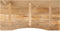vidaXL - Bureaublad - met - ronding - 110x60x2,5 - cm - massief - ruw - mangohout
