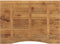 vidaXL - Bureaublad - met - ronding - 110x80x2,5 - cm - massief - ruw - mangohout
