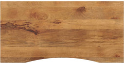 vidaXL - Bureaublad - met - ronding - 120x50x2,5 - cm - massief - ruw - mangohout