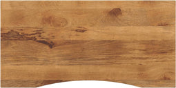 vidaXL - Bureaublad - met - ronding - 140x50x2,5 - cm - massief - ruw - mangohout
