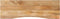 vidaXL - Bureaublad - met - ronding - 160x50x2,5 - cm - massief - ruw - mangohout