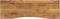 vidaXL - Bureaublad - met - ronding - 160x50x2,5 - cm - massief - ruw - mangohout