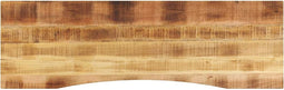 vidaXL - Bureaublad - met - ronding - 160x50x2,5 - cm - massief - ruw - mangohout