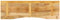 vidaXL - Bureaublad - met - ronding - 160x50x2,5 - cm - massief - ruw - mangohout