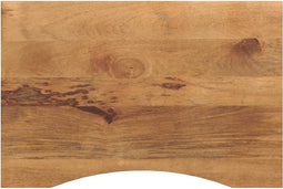 vidaXL - Bureaublad - met - ronding - 80x50x2,5 - cm - massief - ruw - mangohout