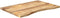 vidaXL - Bureaublad - met - ronding - 80x50x2,5 - cm - massief - ruw - mangohout