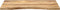 vidaXL - Bureaublad - met - ronding - 80x50x2,5 - cm - massief - ruw - mangohout