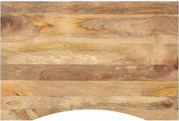 vidaXL - Bureaublad - met - ronding - 80x60x2,5 - cm - massief - ruw - mangohout