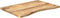 vidaXL - Bureaublad - met - ronding - 90x50x2,5 - cm - massief - ruw - mangohout